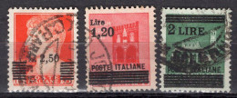 Z6390 - ITALIA LUOGOTENENZA SASSONE N°523/25 - Afgestempeld