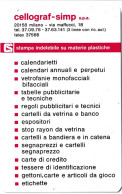 Calendarietto - Cellograf Simp S.p.a. - Milano - Anno 1976 - Tamaño Pequeño : 1971-80