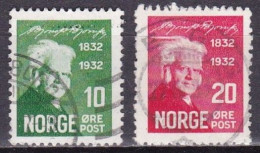 NO022B – NORVEGE - NORWAY – 1932 – B.M. BJOERNSON – SG # 227-229 USED 2 € - Oblitérés