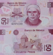 Mexico 50 Pesos 2007 UNC, P-123d Polymer  RARE - Mexico