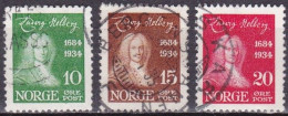 NO023B – NORVEGE - NORWAY – 1934 – LUDWIG HOLBERG – SG # 231/3 USED 2,50 € - Gebraucht