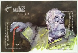 Argentina 1999 Borges Nuevo Milenio Souvenir Sheet MNH - Unused Stamps
