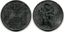 MA 30856 / Belgique - Belgien - Belgium 5 Francs 1944 TTB - 5 Francs