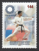 North Macedonia 2020 Olyimpic Games Tokyo Japan Karate Sports MNH - Estate 2020 : Tokio