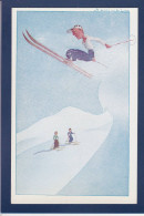 CPSM SAMIVEL Sport De Montagne Ski Gardet Et Garin Annecy Non Circulée - Samivel