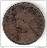 *hong Kong 1 Cent 1865 Km 4.1 Fr+ - Hongkong