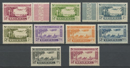 SENEGAL 1935 PA N° 3/11 ** Neufs MNH Luxe C 15.25 € Avions Planes Animaux Paysages - Poste Aérienne