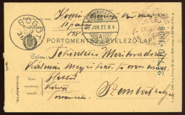 BÖGÖTE 1898. Nice Card To Szombathely - Cartas & Documentos