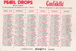 Calendarietto - Farmaceutici Bouty - Anno 1977 - Petit Format : 1971-80