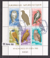 1980 EUROPA - Fauna BIRDS Mi.Bl.105  S/S-used (O) BULGARIA /Bulgarie - Oblitérés
