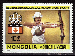 MONGOLIE  N° 832  * * JO 1976 Tir A L Arc - Archery