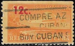 Cuba 1960 Used Airmail Stamp Airplane Surcharged 40 + 12 C [WLT1880] - Gebraucht