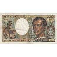 France, 200 Francs, Montesquieu, 1984, M.022, TTB+, Fayette:70.04, KM:155a - 200 F 1981-1994 ''Montesquieu''