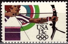 USA   N°  1489  * *  Jo 1984 Tir A L Arc - Bogenschiessen