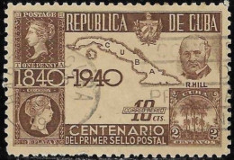 Cuba 1940 Used Airmail Stamp The 100th Anniversary Of The 1st Adhesive Postage Stamps 10 C [WLT1881] - Usati
