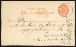 HUNGARY 1899. PS Card Belobreszka Rare Cancellation! - Postwaardestukken
