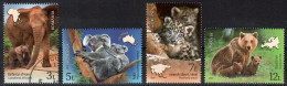 Romania, 2019  CTO, Mi. Nr. 7498 - 7501,      Wild Animals And Their Cubs  (79) - Used Stamps