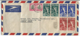 South Africa UPU 1949 + Other In Pairs Commerce AirMailCV Capetown 6oct1949 (FDC?) - FDC