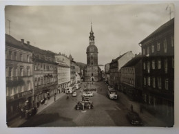 Bad Schandau, Markt Mit Rathaus, Alte Busse, Ikarus, Geschäfte, 1973 - Bad Schandau