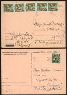 HUNGARY 1946. INFLATION 2 Pieces Inflation Card , Interesting Pair! - Brieven En Documenten