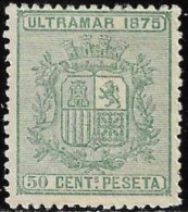 Cuba 1875 Mint Stamp Coat Of Arms 50 C [WLT1883] - Voorfilatelie