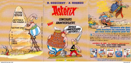 ASTERIX : Depliant CONCOURS ANNIVERSAIRE - Asterix