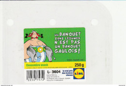 ASTERIX : Etiquette LIDL Concombre Snack - Astérix