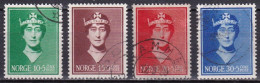 NO028 – NORVEGE - NORWAY – 1939 – QUEEN MAUD – SG # 267/70 USED 64 € - Oblitérés