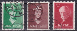 NO029 – NORVEGE - NORWAY – 1939-40 – QUEEN MAUD & F. NANSEN – SG # 267/8-277 USED 33 € - Gebruikt