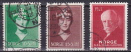 NO029 – NORVEGE - NORWAY – 1939-40 – QUEEN MAUD & F. NANSEN – SG # 267/8-277 USED 33 € - Gebraucht