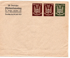 62170 - Deutsches Reich - 1923 - 2@25M & 100M Luftpost PGAUmschlag "29. Deutscher Philatelistentag", Ungebraucht - Briefkaarten