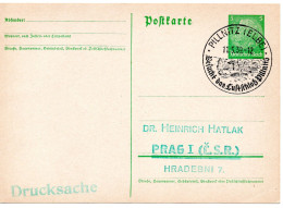 62171 - Deutsches Reich - 1939 - 5Pfg Hindenburg GAKte PILLNITZ - BESUCHT DAS LUFTSCHLOSS PILLNITZ -> Prag - Covers & Documents