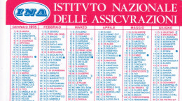 Calendarietto - Ina - Istituto Nazionale Delle Assicurazione - Anno 1975 - Petit Format : 1971-80