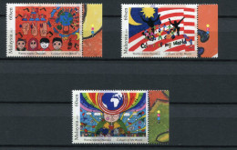 Malaysia - Mi.Nr. 2080 / 2082 - "Zeichnungen Behinderter Kinder" ** / MNH (aus Dem Jahr 2013) - Malaysia (1964-...)