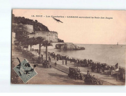 NICE : Les Ponchettes, GARROS Survolant La Baie Des Anges - Très Bon état - Aeronáutica - Aeropuerto