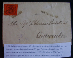 Pontificio. Storia Postale. La Direzione Postale Di Viterbo - Kerkelijke Staten