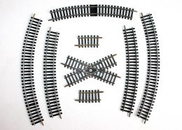 JOUEF HO 8 RAIL 1 COUPURE 1 CROISEMENT N449 6 COURBE N°470 R=325mm N°870 R=385mm, MODELISME FERROVIAIRE TRAIN (2105.260) - Track