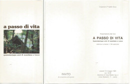 Scout Lecco 45° Anniversario Invito Presentazione Libro "A Passo Di Vita" 10mag1981 By Coop. Progetto Scout - Scoutismo