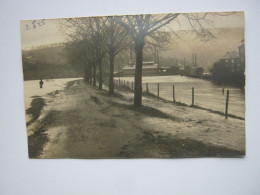 ALTENA . Linscheid , Hochwasser  1925 , Fotokarte  , Schöne Karte Um 1925 , Klebespuren - Altena