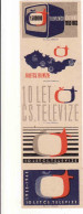 Czechoslovakia - Czechia 5 Matchbox Labels 1963, 10 Years Of Czechoslovak Television 1953 - 1963 - Boites D'allumettes - Etiquettes