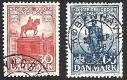 Dänemark 1955, Mi.-Nr. 356-357, Gestempelt - Gebruikt