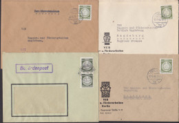 Berlin, Berlin-Niederschöneweide, Vier Dienstpostbriefe , Bagger- Und Förderarbeiten - Storia Postale