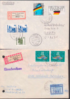 Wilhelm-Pieck-Stadt Guben 1 Und 3 Zwei R-Briefe - Labels For Registered Mail