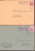 Könnern (Saale) Land Zwei PSSt. Hohenedlau 6.7.61 Und Golbitz-Garsena 19.3.59 - Maschinenstempel (EMA)