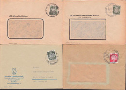 Berlin-Adlershof, Meissen, Cottbus, Bad Düben Je Dienstpostbrief Mit SSt.  - Lettres & Documents