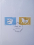SUIZA - SCHWEIZ - SUISSE - SWITZERLAND - FRIEDE UND FREIHEIT -  EUROPA FOLDER  MIT SONDERSTEMPEL - 16.05.1995 - Covers & Documents
