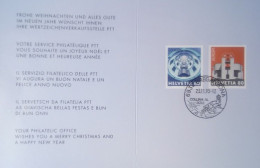 SUIZA - SCHWEIZ - SUISSE - SWITZERLAND - SONDERMARKEN -  EUROPA IM FOLDER  MIT SONDERSTEMPEL - 23.11.1993 - Lettres & Documents