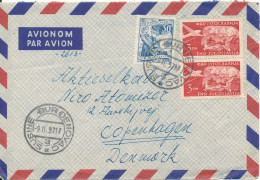 Yugoslavia Air Mail Cover Sent To Denmark Durdenovac 9-11-1957 - Luftpost