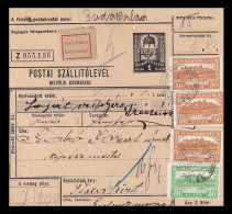 HUNGARY Nice Parcel Post Card  Magyar.Kir.Posta. 25 1932. "terjedelmes" - Pacchi Postali