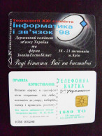 Phonecard Chip Advertising Informatic And Communication '98 K358 1680 Units UKRAINE - Oekraïne